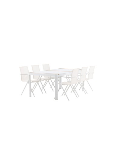 Matgrupp Togo med Alina matstolar, 200 × 100 cm