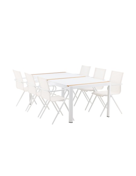 Matgrupp Togo med Alina matstolar, 200 × 100 cm