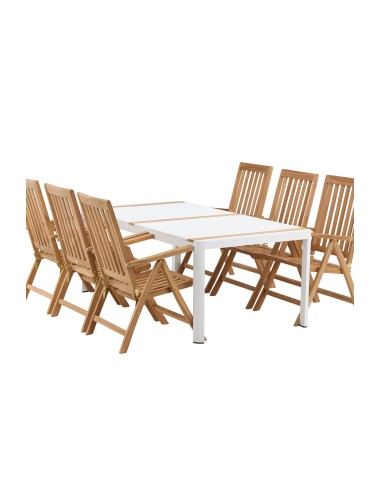 Matgrupp Togo med Kenya matstolar, 200 × 100 cm