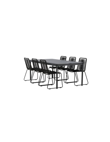 Matgrupp Modena med Lindos matstolar, 200 × 100 cm