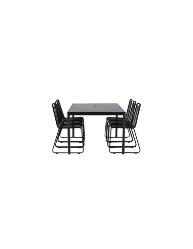 Matgrupp Modena med Lindos matstolar, 200 × 100 cm