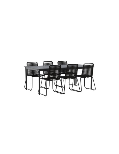 Matgrupp Modena med Lindos matstolar, 200 × 100 cm