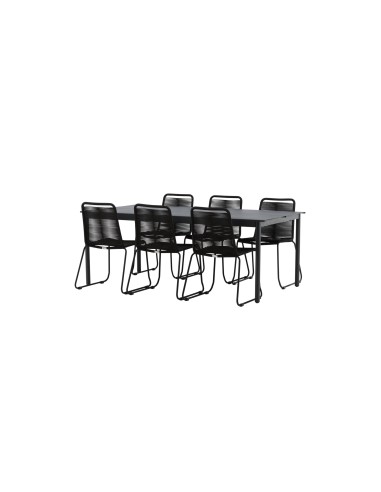 Matgrupp Modena med Lindos matstolar, 200 × 100 cm