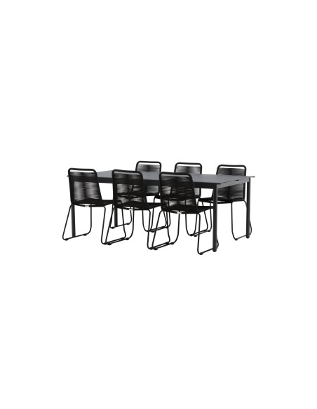 Matgrupp Modena med Lindos matstolar, 200 × 100 cm
