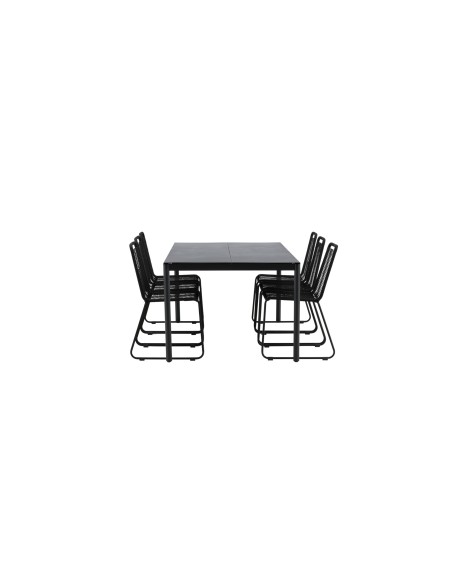 Matgrupp Modena med Lindos matstolar, 200 × 100 cm
