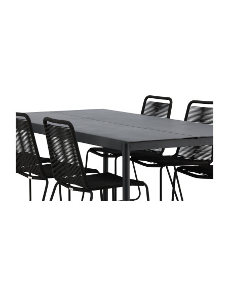 Matgrupp Modena med Lindos matstolar, 200 × 100 cm
