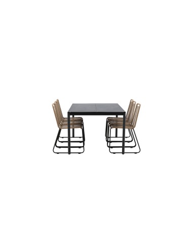 Matgrupp Modena med Lindos matstolar, 200 × 100 cm
