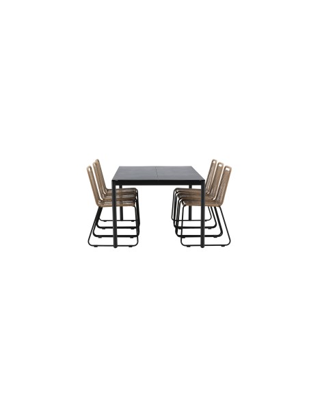 Matgrupp Modena med Lindos matstolar, 200 × 100 cm