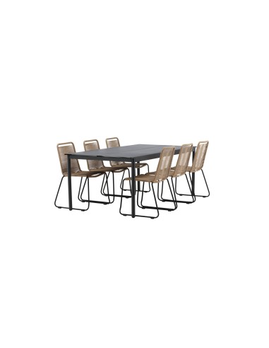Matgrupp Modena med Lindos matstolar, 200 × 100 cm