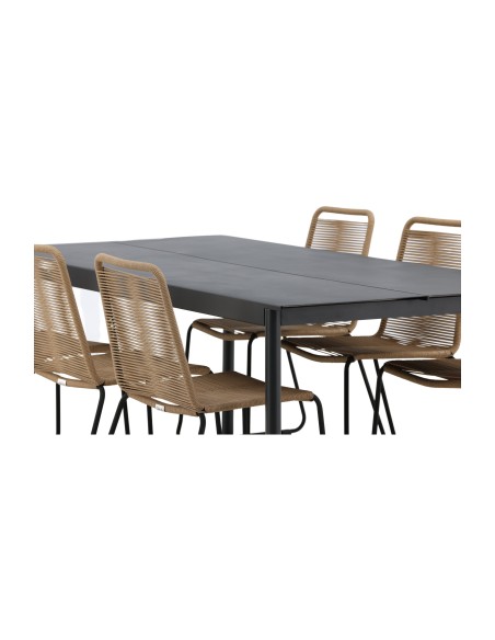 Matgrupp Modena med Lindos matstolar, 200 × 100 cm