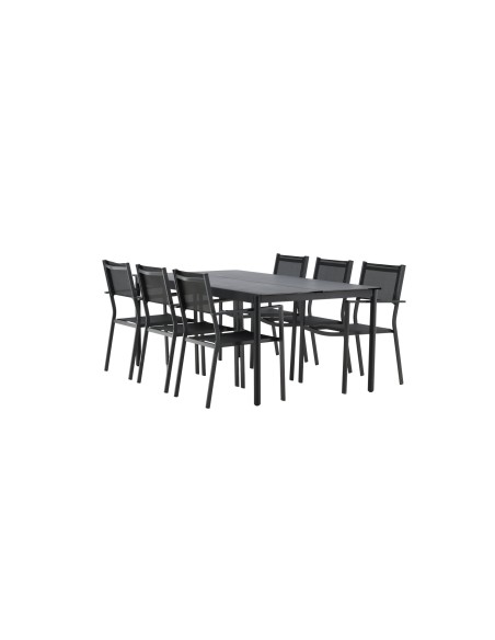 Matgrupp Modena med Copacabana matstolar, 200 × 100 cm