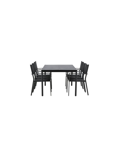 Matgrupp Modena med Copacabana matstolar, 200 × 100 cm