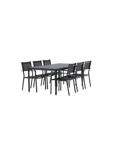 Matgrupp Modena med Copacabana matstolar, 200 × 100 cm