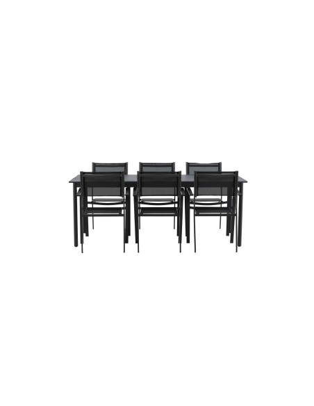 Matgrupp Modena med Copacabana matstolar, 200 × 100 cm