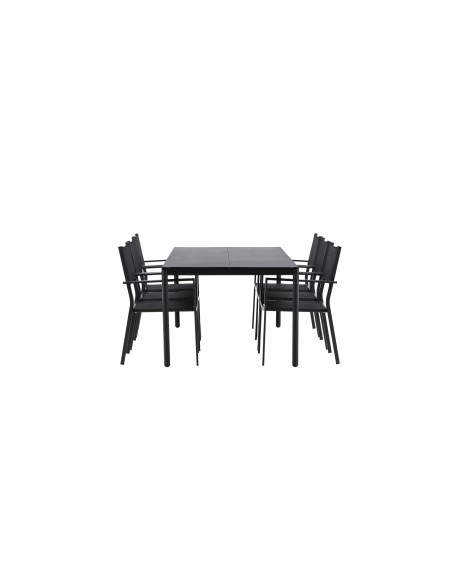 Matgrupp Modena med Copacabana matstolar, 200 × 100 cm