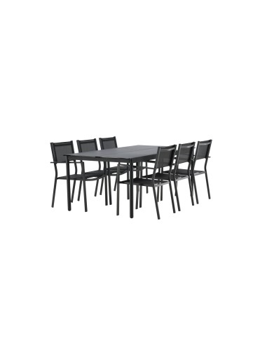Matgrupp Modena med Copacabana matstolar, 200 × 100 cm