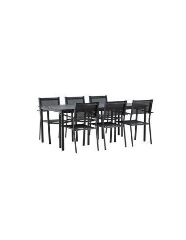 Matgrupp Modena med Copacabana matstolar, 200 × 100 cm