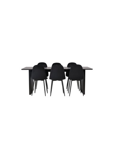 Matgrupp Vail med Polar matstolar, 200 × 100 cm