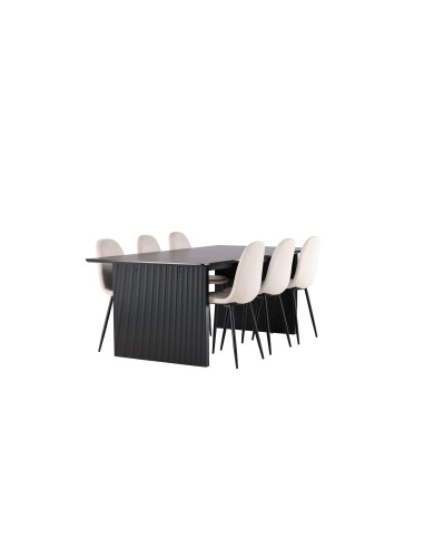 Matgrupp Vail med Polar matstolar, 200 × 100 cm