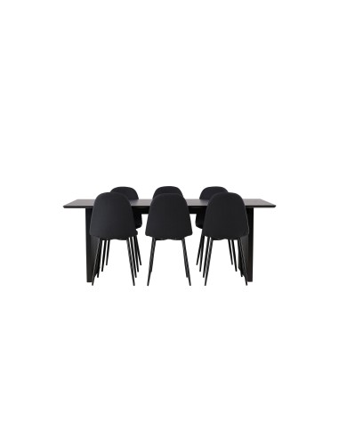 Matgrupp Vail med Polar matstolar, 200 × 100 cm