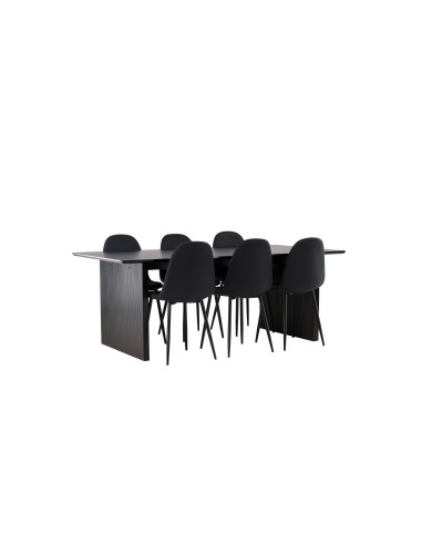 Matgrupp Vail med Polar matstolar, 200 × 100 cm