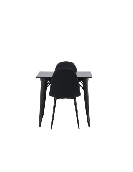 Matgrupp Tempe med Polar matstolar, 80 × 80 cm
