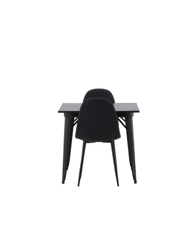 Matgrupp Tempe med Polar matstolar, 80 × 80 cm