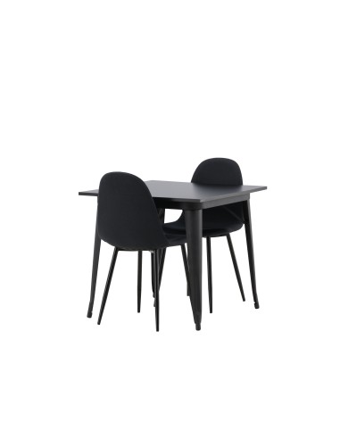 Matgrupp Tempe med Polar matstolar, 80 × 80 cm