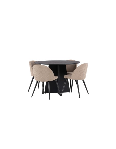 Matgrupp Bootcut med Velvet matstolar