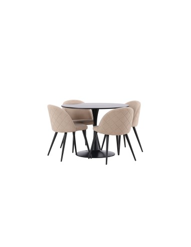 Matgrupp Glade med Velvet matstolar