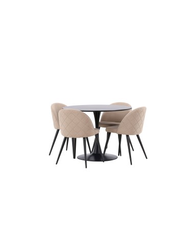 Matgrupp Glade med Velvet matstolar