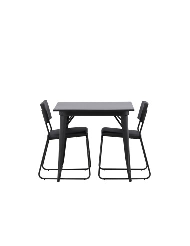 Matgrupp Tempe med Kenth matstolar, 80 × 80 cm