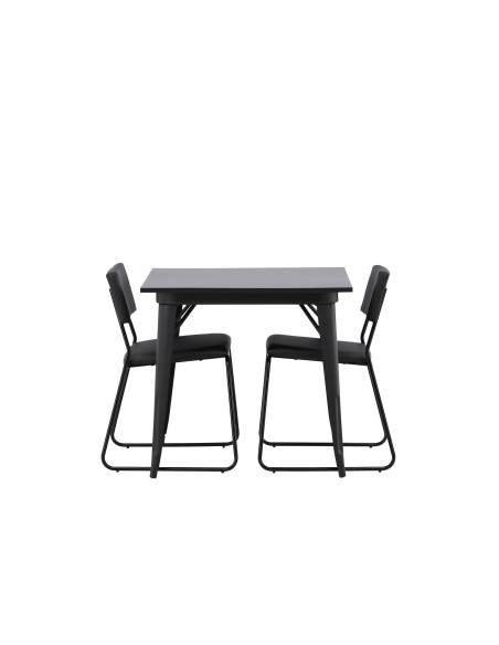 Matgrupp Tempe med Kenth matstolar, 80 × 80 cm