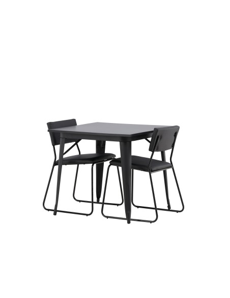 Matgrupp Tempe med Kenth matstolar, 80 × 80 cm