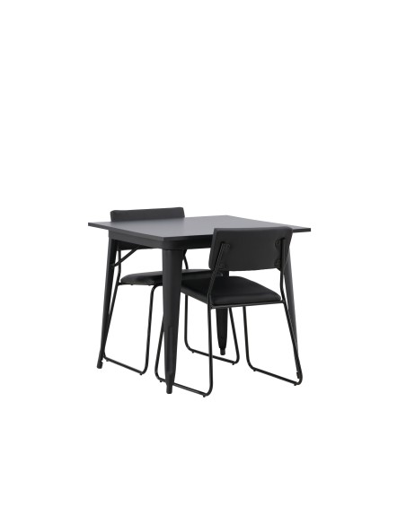 Matgrupp Tempe med Kenth matstolar, 80 × 80 cm