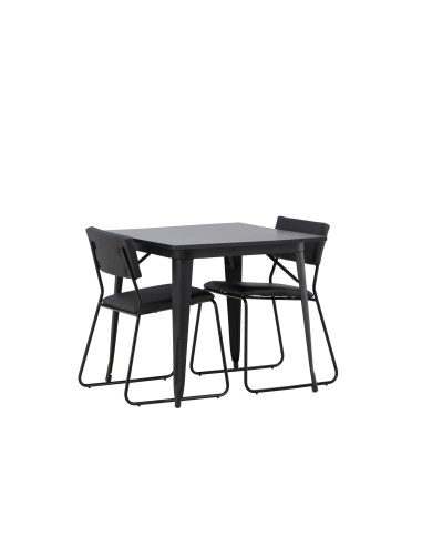 Matgrupp Tempe med Kenth matstolar, 80 × 80 cm