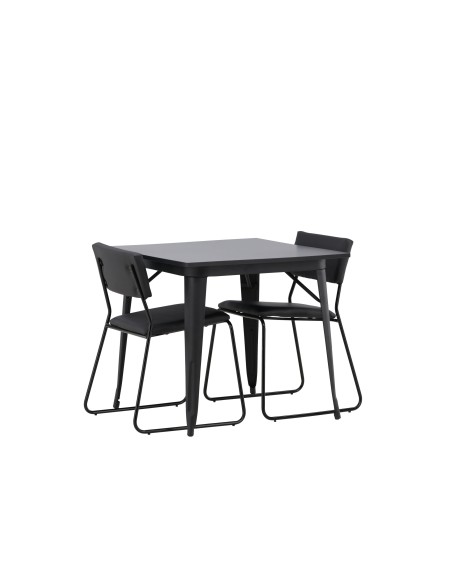Matgrupp Tempe med Kenth matstolar, 80 × 80 cm