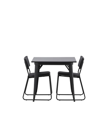 Matgrupp Tempe med Kenth matstolar, 80 × 80 cm