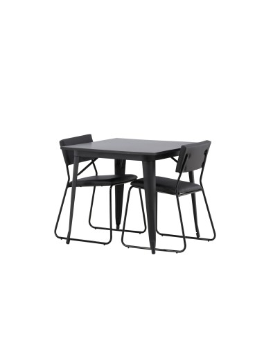 Matgrupp Tempe med Kenth matstolar, 80 × 80 cm