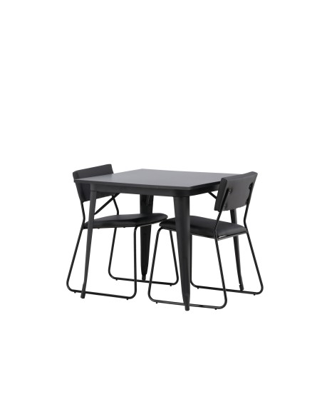 Matgrupp Tempe med Kenth matstolar, 80 × 80 cm