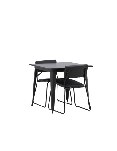 Matgrupp Tempe med Kenth matstolar, 80 × 80 cm