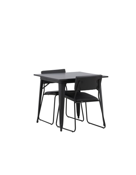 Matgrupp Tempe med Kenth matstolar, 80 × 80 cm