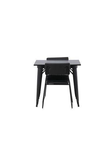 Matgrupp Tempe med Kenth matstolar, 80 × 80 cm
