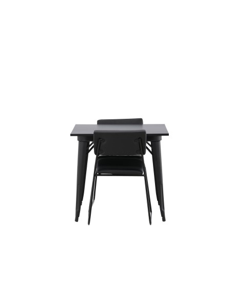 Matgrupp Tempe med Kenth matstolar, 80 × 80 cm