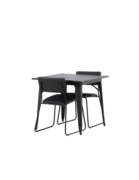Matgrupp Tempe med Kenth matstolar, 80 × 80 cm