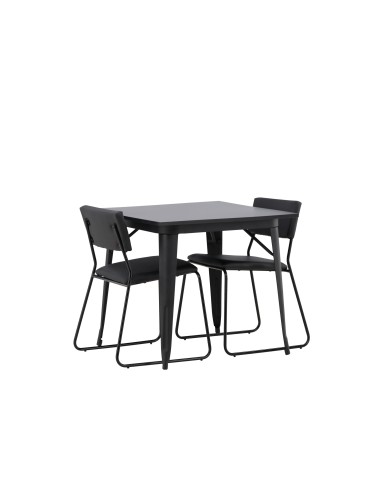 Matgrupp Tempe med Kenth matstolar, 80 × 80 cm