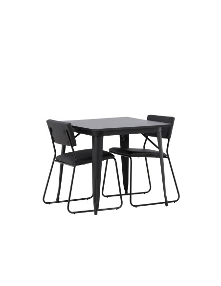 Matgrupp Tempe med Kenth matstolar, 80 × 80 cm