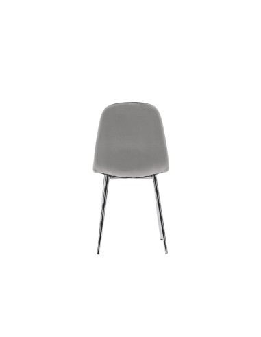 Matstol Eva, Ljusgrå/Silver