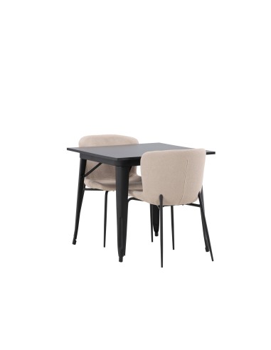 Matgrupp Tempe med Modesto matstolar, 80 × 80 cm