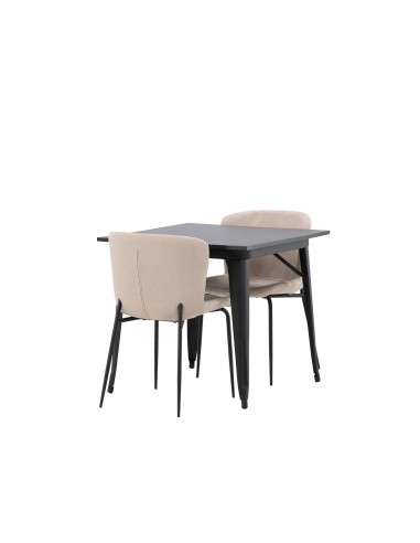 Matgrupp Tempe med Modesto matstolar, 80 × 80 cm
